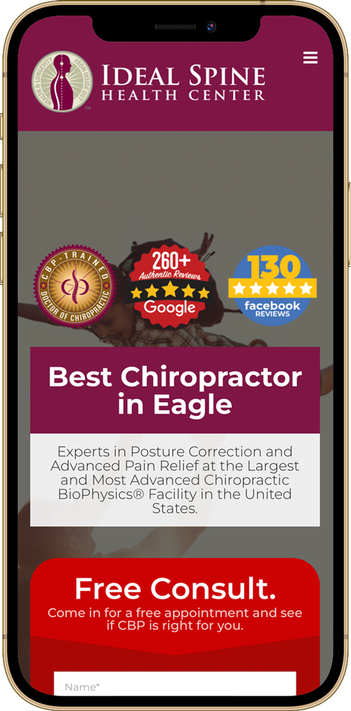 Chiropractic Websites - Ideal Spine Health Center