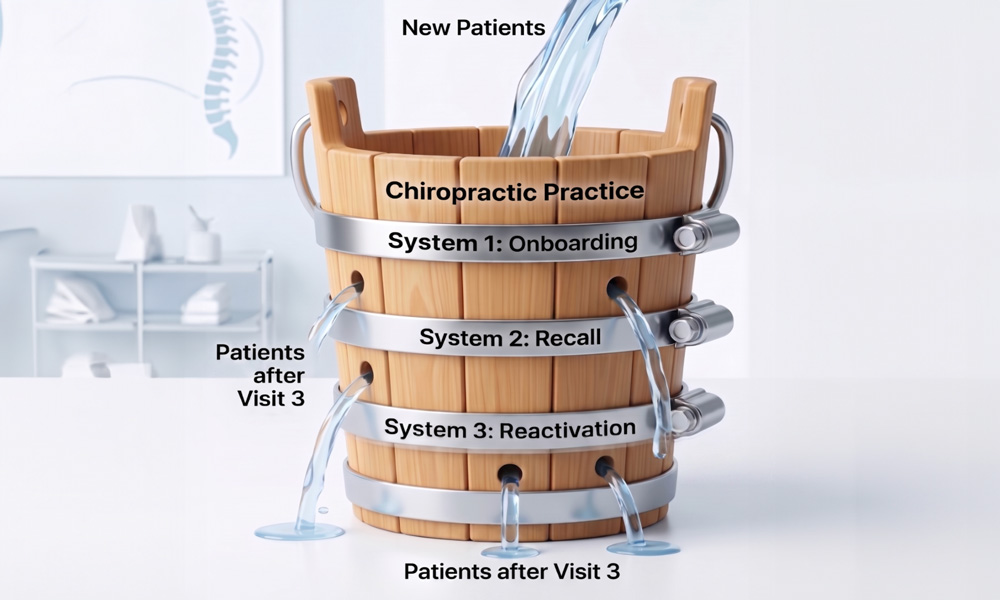 chiropractic clinics lose patients after visit 3