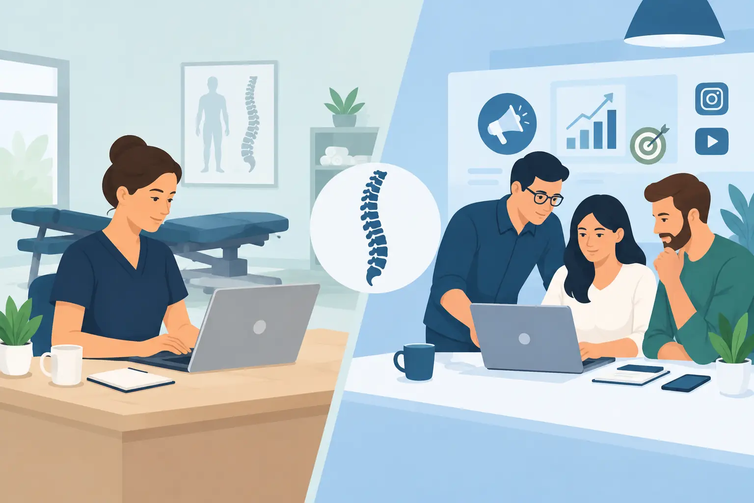 In-House Versus Agency Marketing for Chiropractors